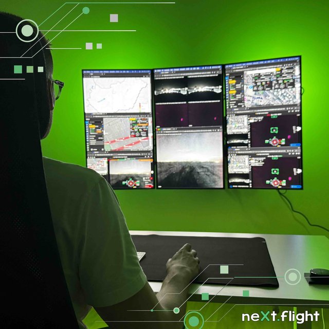 Drónműveletek követése a neXt flight műveletirányító központjában