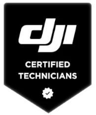 Trained DJI drone maintenance professionals
