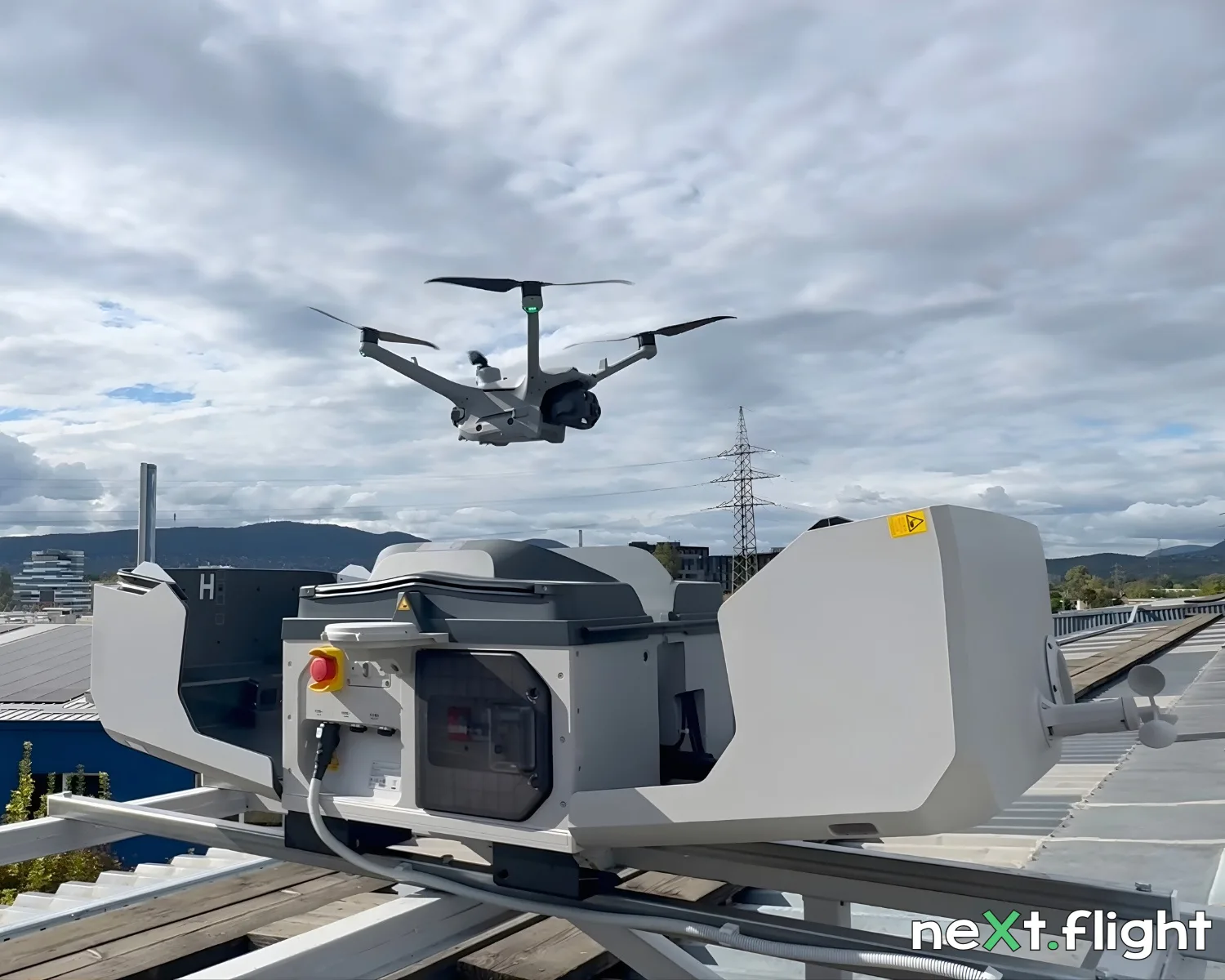 Automatizált drónrendszer szolgáltatás az őrzés-védelem és létesítményüzemeltetés támogatására | neXt flight